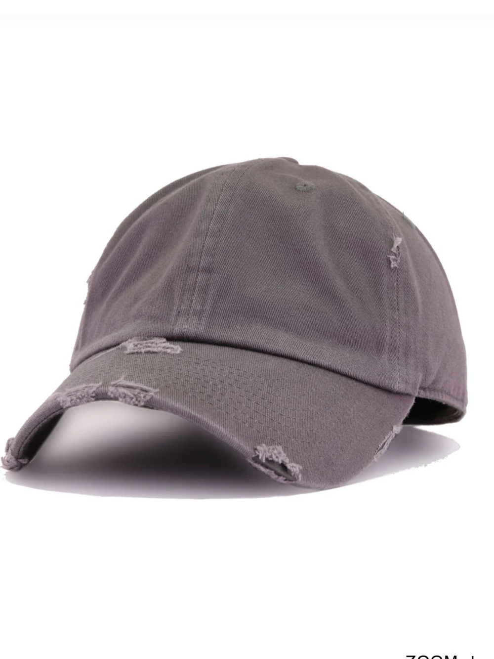 NWT KBETHOS Unisex Distressed Baseball Vintage Dad Cap in Gray, Price Firm.